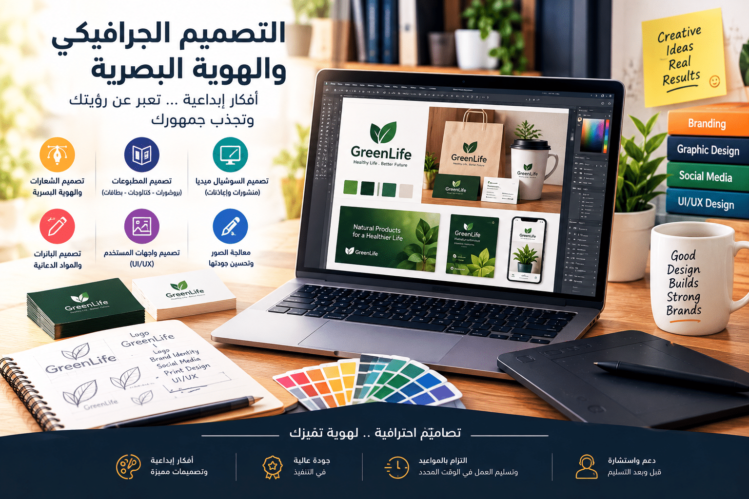 creative branding studio workspace