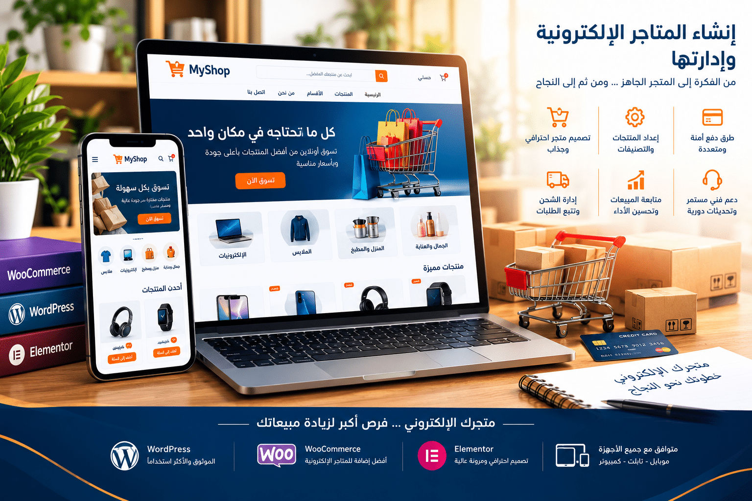 e commerce workspace with arabic storefront ui